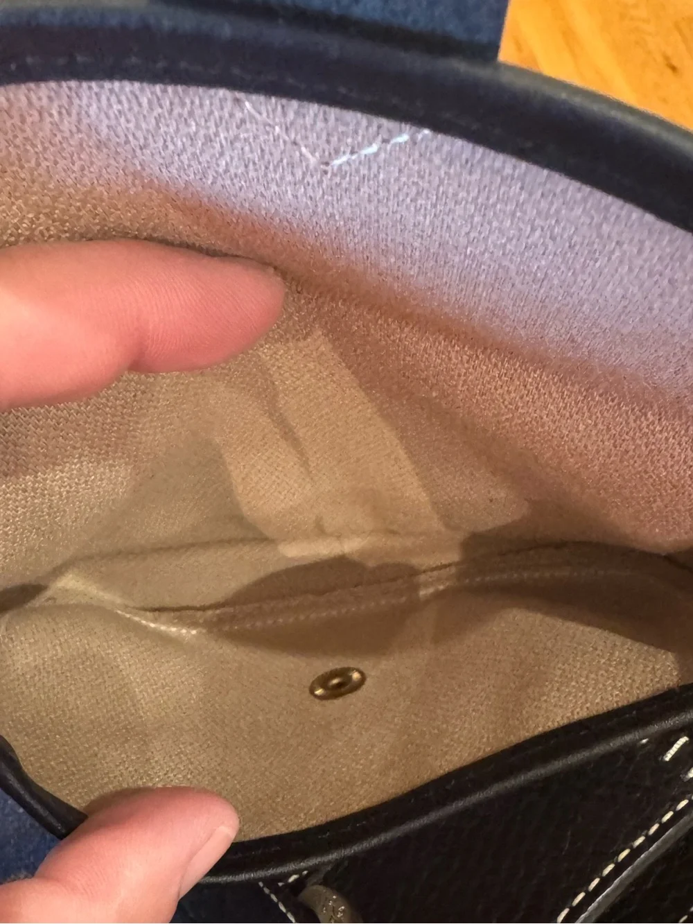 Dooney & Bourke Monogram Denim Tote w/matching wristlet/pouch - LIKE NEW Y2K - Picture 15 of 15